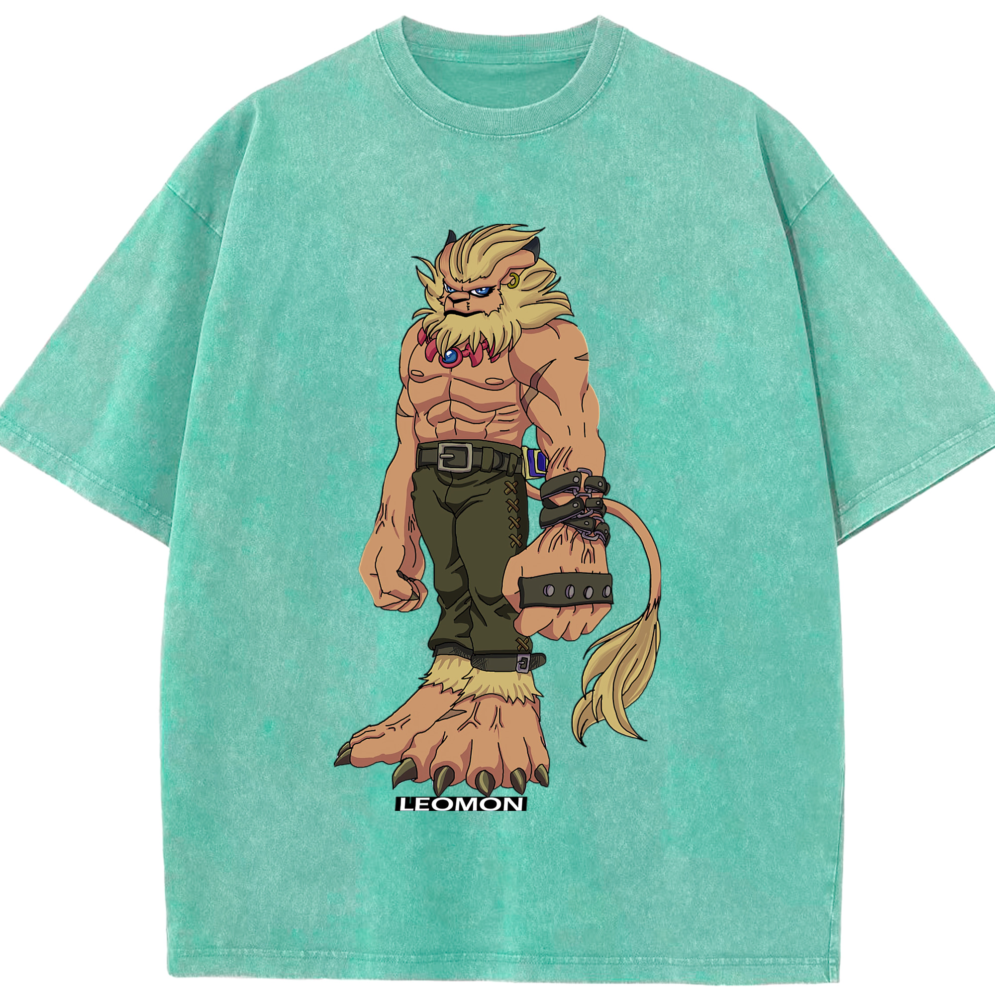 （画像用） Digimon デジタルモンスター/デジモン 綿100% ヴィンテージ風 半袖Tシャツ（フロントプリント）